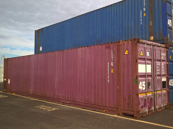 45′ HCPW Shipping Container Blue (RAL 5013) - Image 2