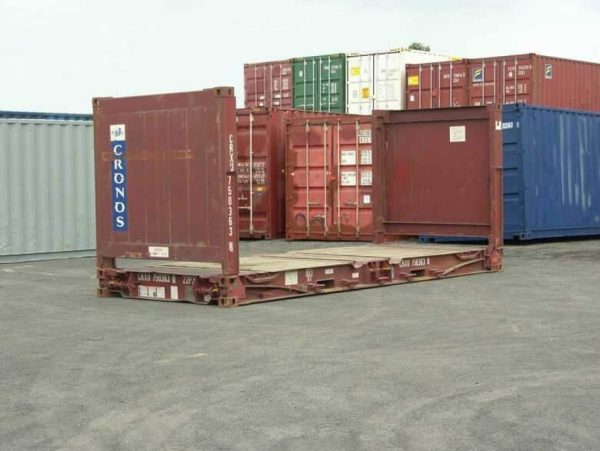 40Ft X 8Ft Used Flat Rack Shipping Container - Image 4