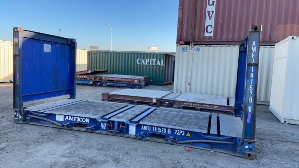 20Ft X 8Ft Used Flat Rack Shipping Containers - Image 2