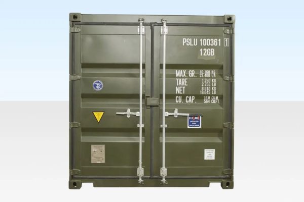 10ft x 8ft Shipping Container (One Trip) Green (RAL 6007) - Image 4