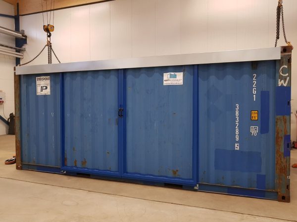 20ft Hi Cube Container (9′ 6″ high) suitable for IBC storage Sliding Door - Image 5
