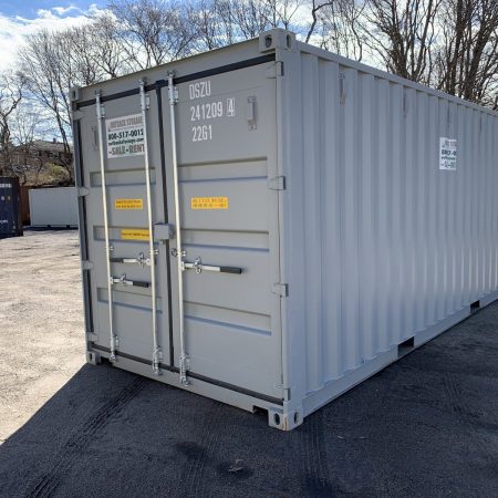 Double Door Gray Shipping Container