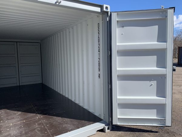 20′ x 8′ x 8.5′ Tall – New **Double Door**Shipping/Storage Container – Wind and Watertight–Gray - Image 9