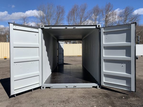20′ x 8′ x 8.5′ Tall – New **Double Door**Shipping/Storage Container – Wind and Watertight–Gray - Image 12