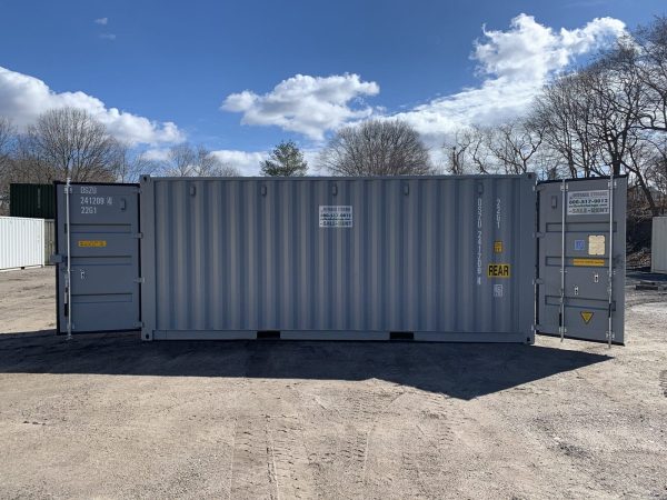 20′ x 8′ x 8.5′ Tall – New **Double Door**Shipping/Storage Container – Wind and Watertight–Gray - Image 6