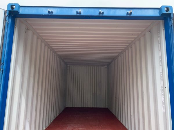 20′ x 8′ x 8.5′ Tall– Wind and Watertight **Off Rent** Used Shipping / Storage Container – Blue - Image 5