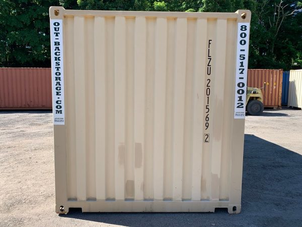 20′ x 8′ x 8.5′ Tall– Wind and Watertight **Off Rent** Used Shipping / Storage Container – Beige - Image 2