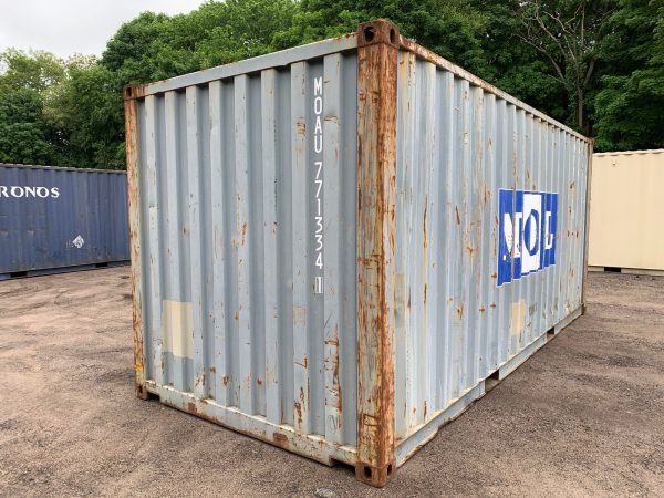 20′ x 8′ x 8.5′ Tall – Used Shipping Container / Storage Container - Wind and Watertight – Blue - Image 3
