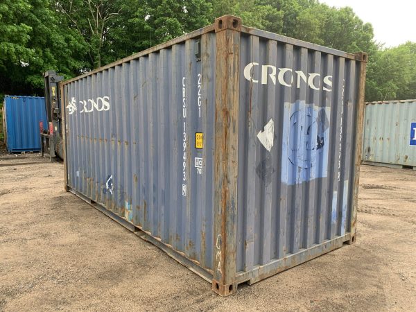 20′ x 8′ x 8.5′ Tall –Used Shipping / Storage Container-Wind and Watertight – Blue - Image 3