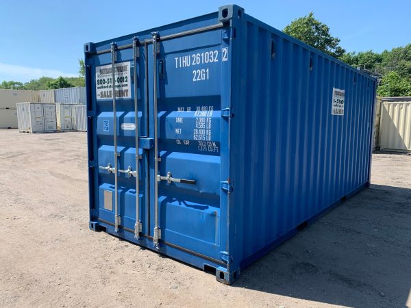 20′ x 8′ x 8.5′ Tall– New Shipping/Storage Container – Wind and Watertight – Blue - Image 7