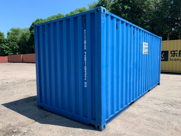 20′ x 8′ x 8.5′ Tall– New Shipping/Storage Container – Wind and Watertight – Blue