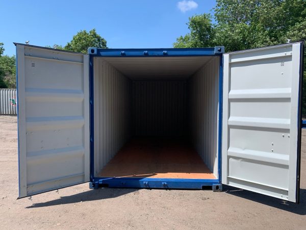 20′ x 8′ x 8.5′ Tall– New Shipping/Storage Container – Wind and Watertight – Blue - Image 5