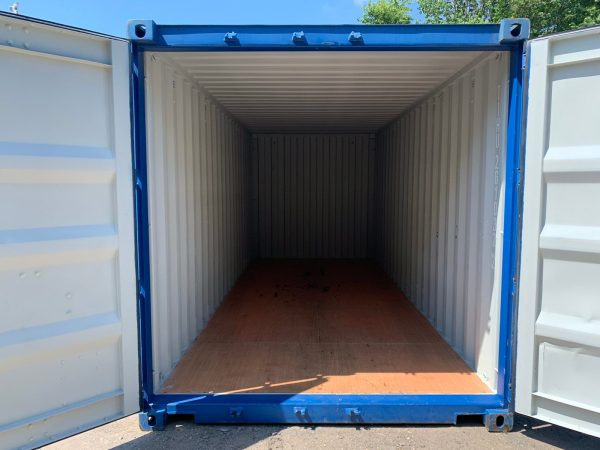 20′ x 8′ x 8.5′ Tall– New Shipping/Storage Container – Wind and Watertight – Blue - Image 6