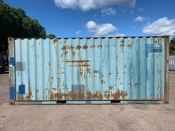 20′ x 8′ x 8.5′ Tall –Used Shipping / Storage Container-Wind and Watertight – Blue - Image 2