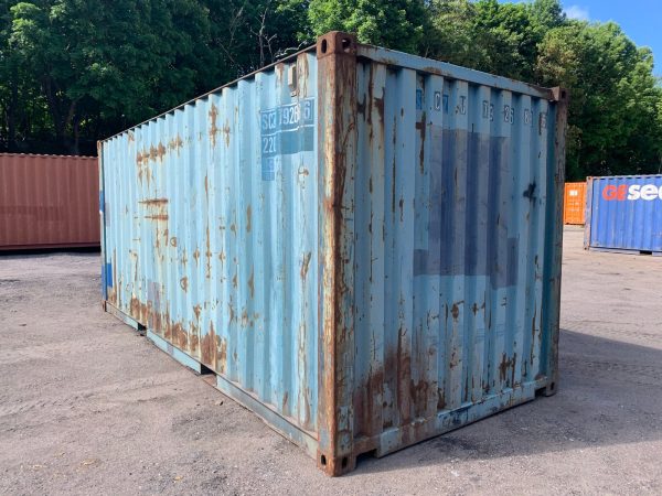 20′ x 8′ x 8.5′ Tall –Used Shipping / Storage Container-Wind and Watertight – Blue - Image 3