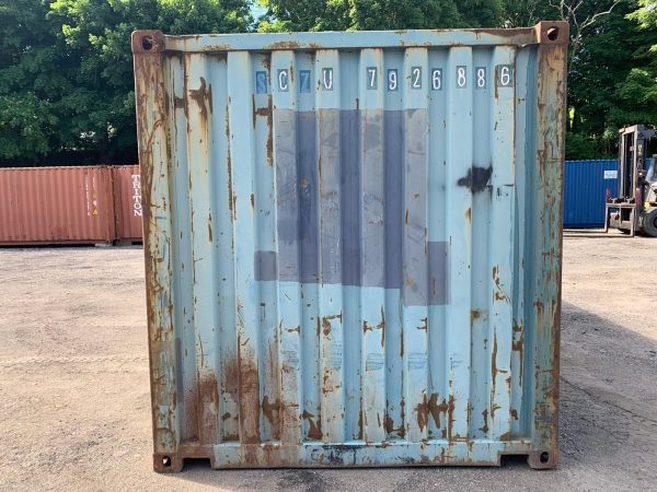 20′ x 8′ x 8.5′ Tall –Used Shipping / Storage Container-Wind and Watertight – Blue - Image 4