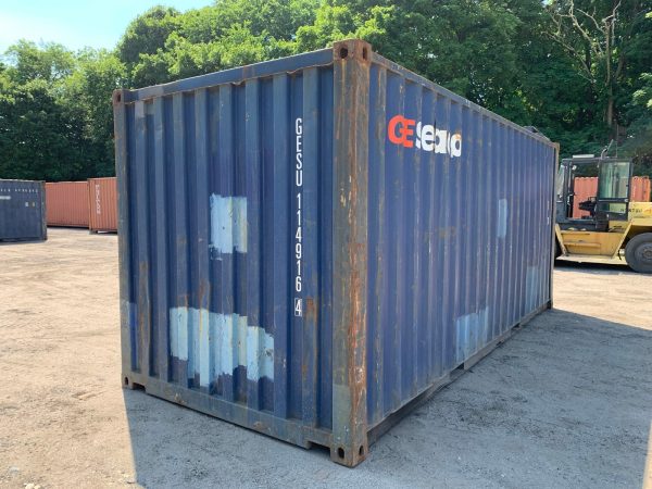 20′ x 8′ x 8.5′ Tall –Used Shipping / Storage Container-Wind and Watertight – Blue - Image 6