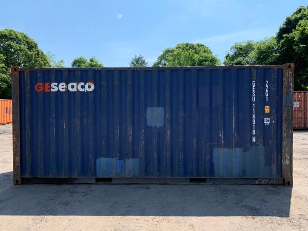 20′ x 8′ x 8.5′ Tall –Used Shipping / Storage Container-Wind and Watertight – Blue - Image 4