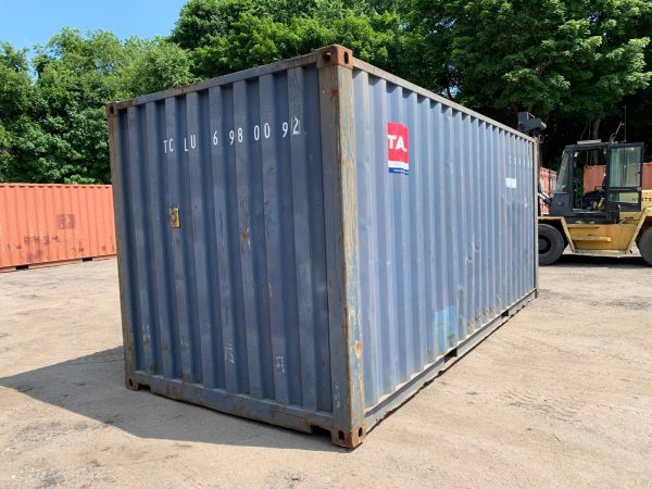 20′ x 8′ x 8.5′ Tall –Used Shipping / Storage Container-Wind and Watertight – Blue - Image 5