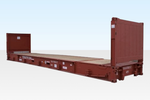 40Ft X 8Ft Used Flat Rack Shipping Container - Image 2