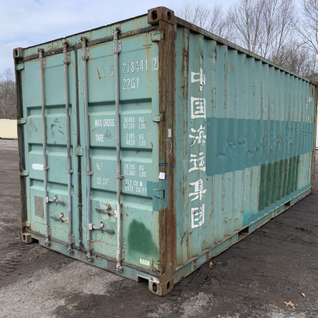 Green Shipping Container