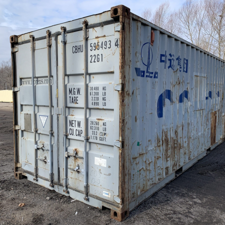 Gray Shipping Container