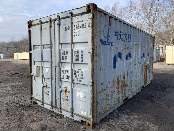 Gray Shipping Container