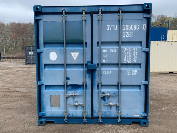 20′ x 8′ x 8.5′ Tall– Wind and Watertight **Off Rent** Used Shipping / Storage Container – Blue - Image 8