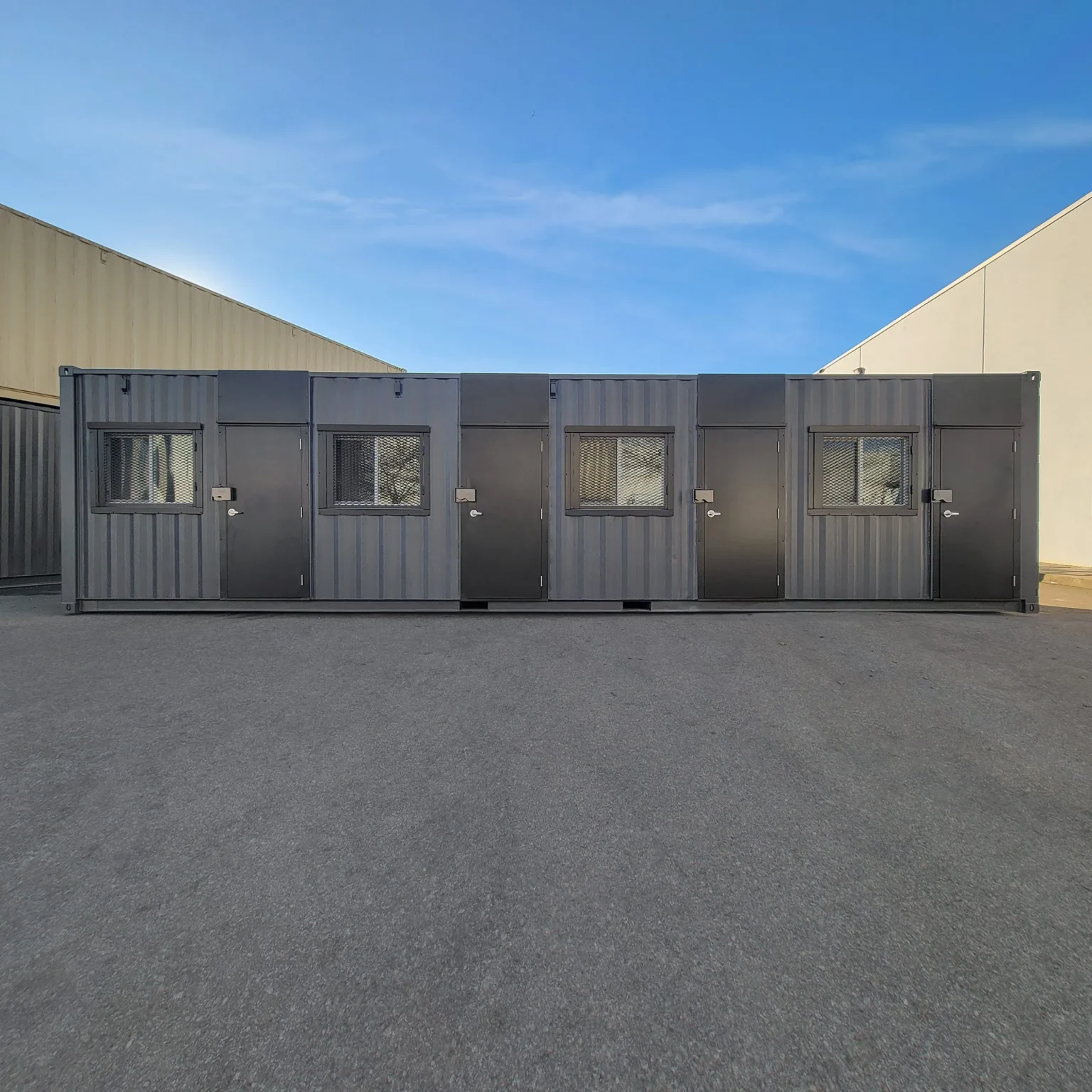 40ft High Cube With 4 X Separate Offices